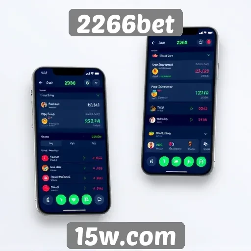 A interface de usuário do 2266bet em dispositivos móveis