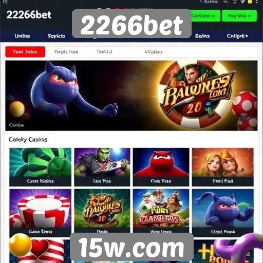 Oferta de jogos disponíveis na 2266bet